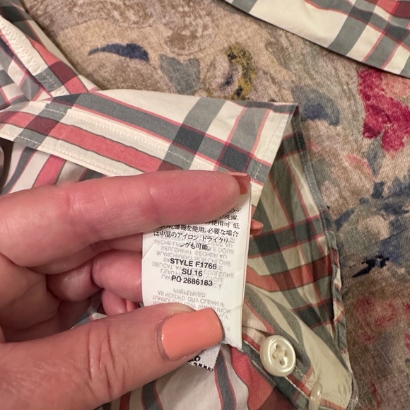 J Crew Men’s Oxford Cotton Long-Sleeve Butyon-Down Shirt, Slim Large, Plaid, EUC - Picture 10 of 10